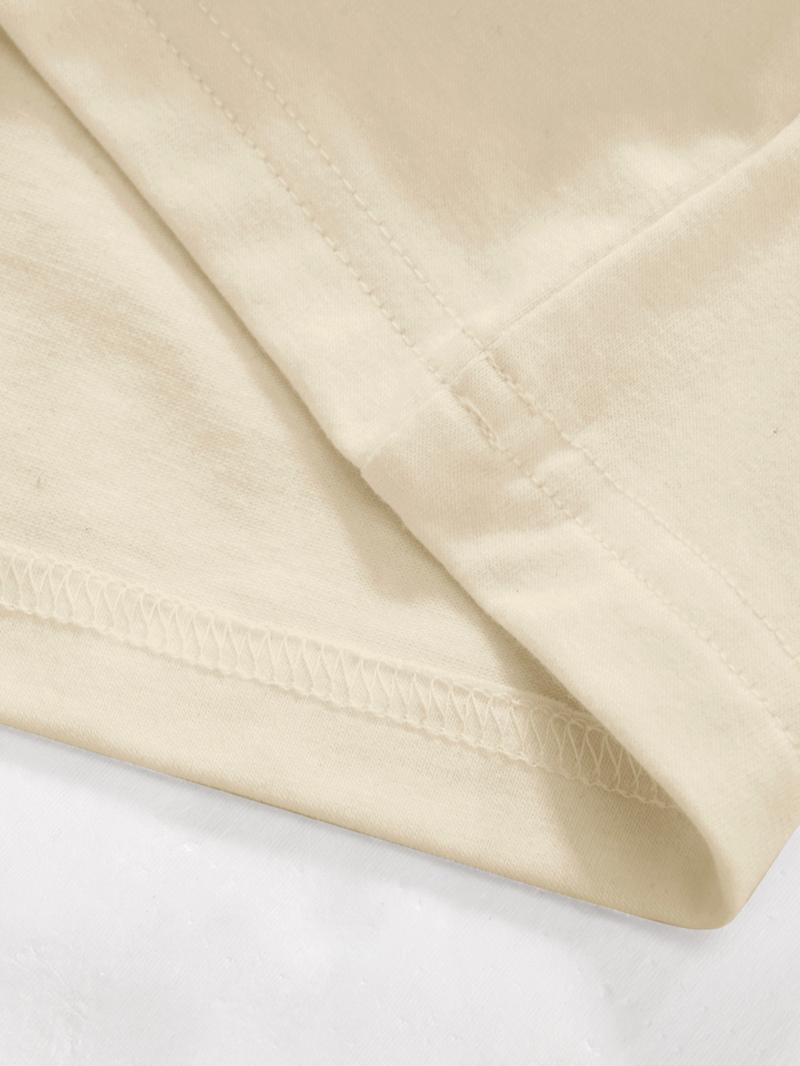 Unisex Short Sleeve Letter Print Tee, Casual Comfortable Loose Fit Fashion T-Shirt, Summer Organic Fabric, Simple Style