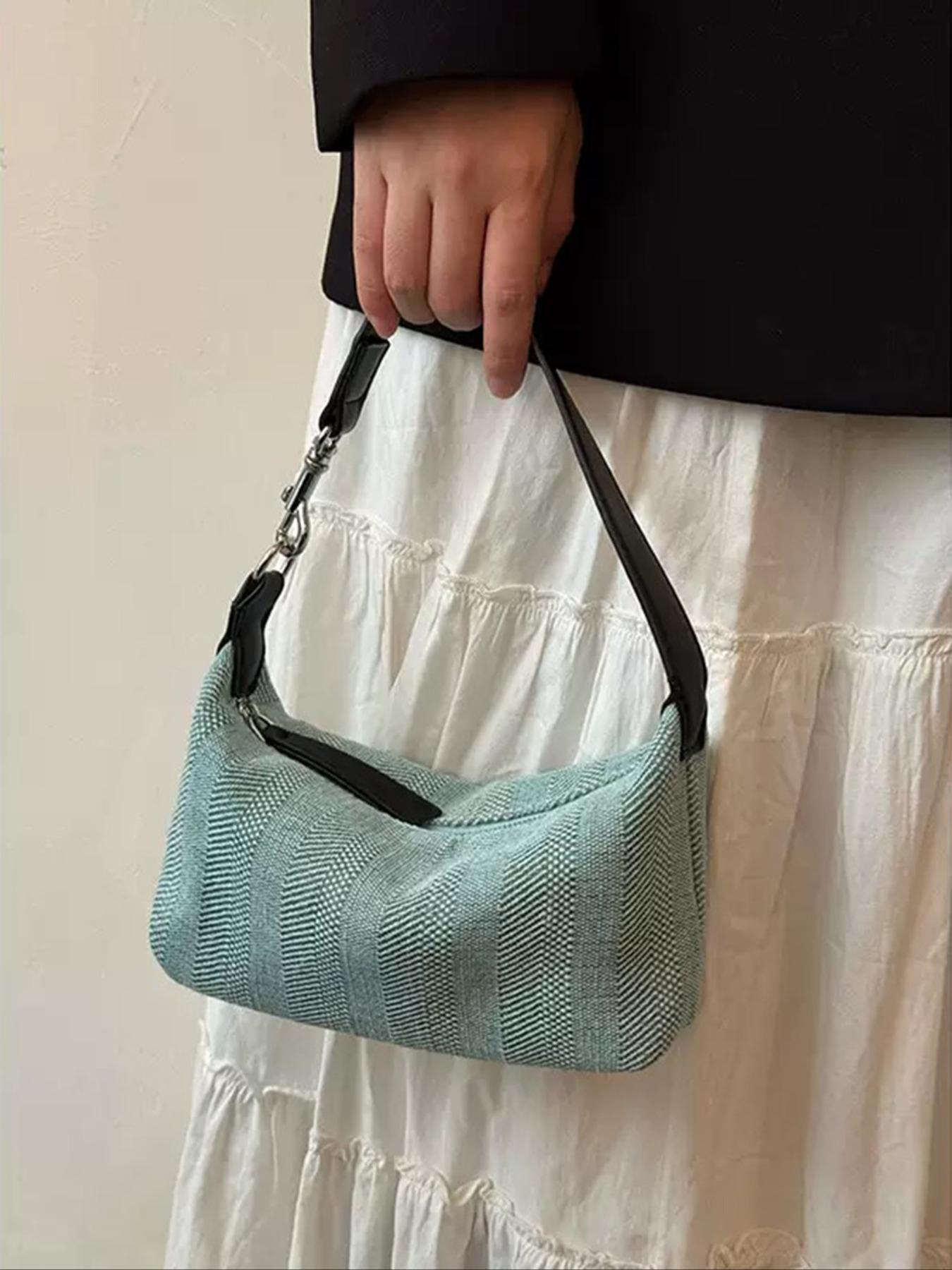 Women's Solid Color Shoulder Bag, Fashionable Large Capacity Crossbody Bag for Daily Used, Casual Trendy Versatile High-quality Daily Commuting Bag, Elegant Commuter Bag