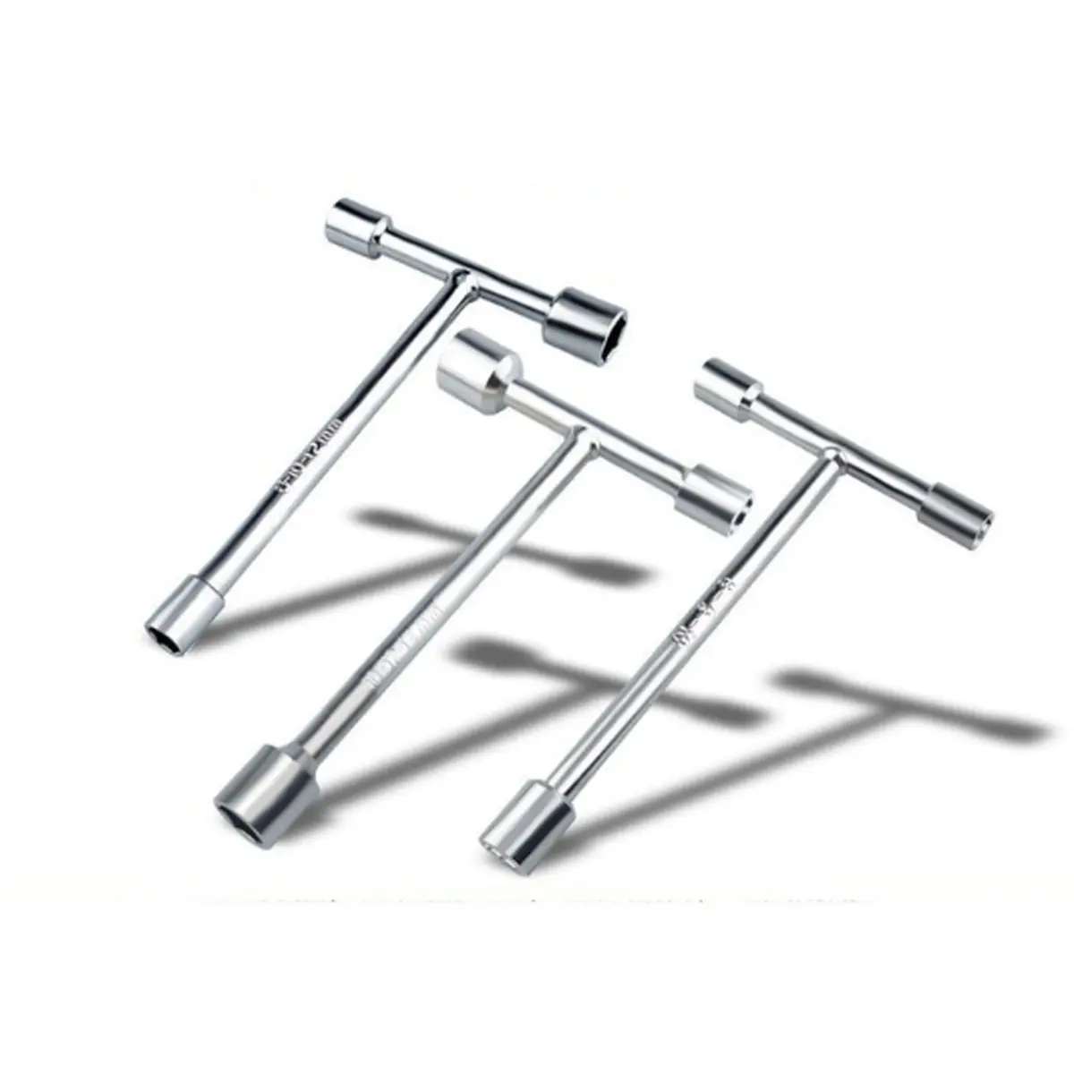 Multi-Size T-Grip Socket Hand Wrench, Compact Hand Fastener Tool, Great for Bike Tuning, Auto Work & Tight Spot Repairs