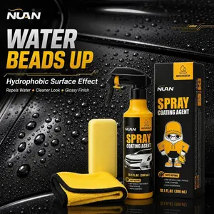 Spray coating agent；NUAN nano car coating sprayNUAN nano car coating spray-Professional spray coating with superior water beading & UV defense.