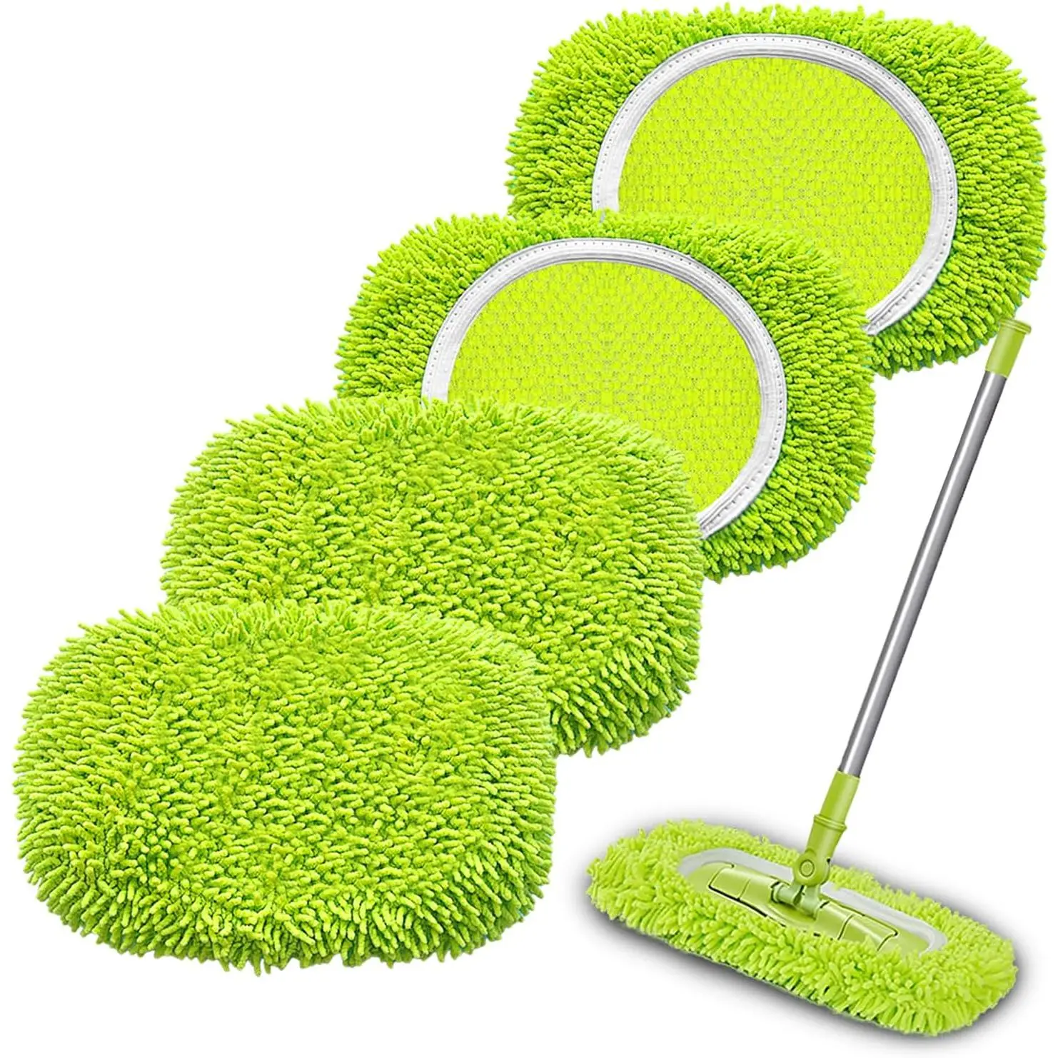 Mop Pads Refill Compatible with  Sweeper Mop, Microfiber Wet Mopping Cloths for Floor Cleaning , Ideal for  Cleaning Washable Floor (4)