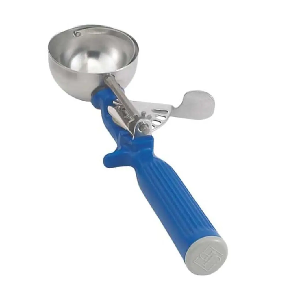 Size 16 Stainless Steel Disher, 2 Oz Portion Scoop, Dark Blue