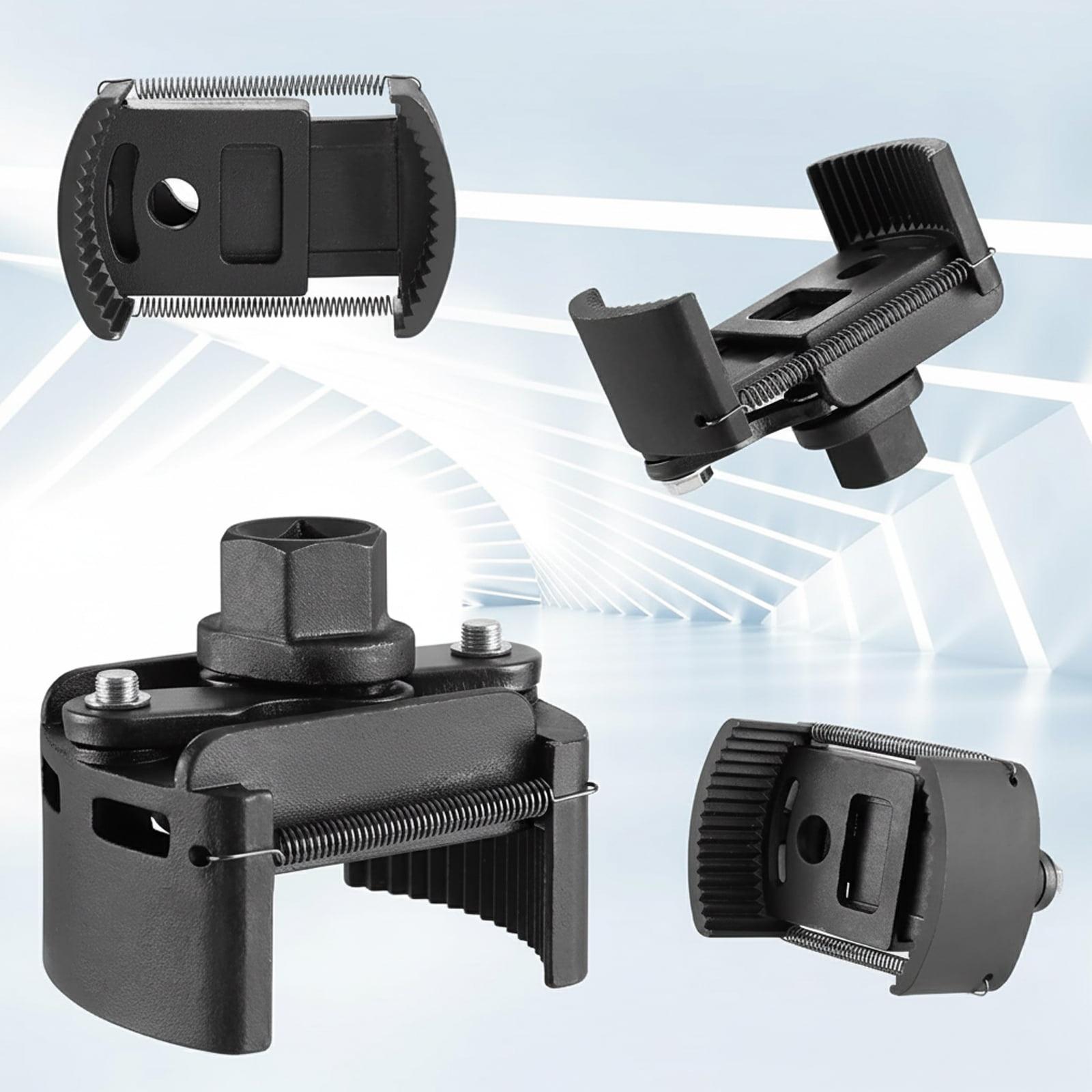 Universal Self Adjusting Oil Filter Removal Tool Heavy Duty Anti Slip Jaw Fits 60mm 80mm Spin On Filters with 12 Inch Drive for Easy Car Truck Oil Change