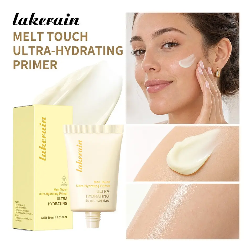 30ML Butter Hydrating Moisturizing Primer, Smooths Skin, Conceals Pores, Moisturizes, Controls Oil, Long-Lasting Makeup Base, Foundation Prep