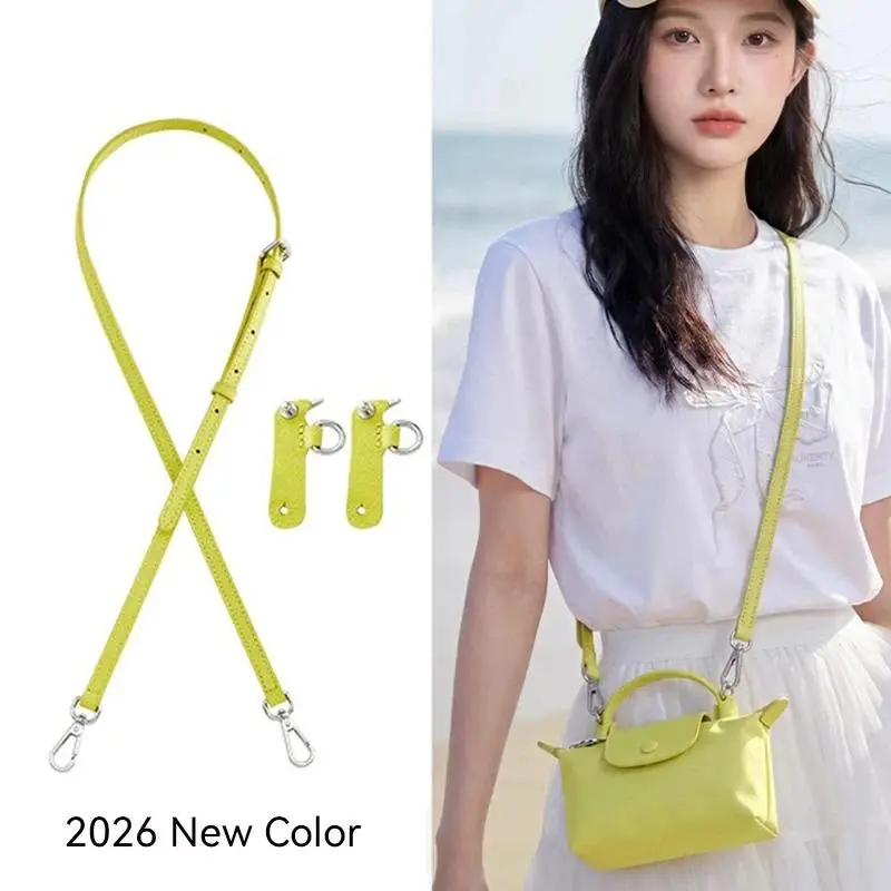 New Leather Bag Strap For Longchamp Mini Lime Durable Fashion Without Punching Modification Bag Accessories