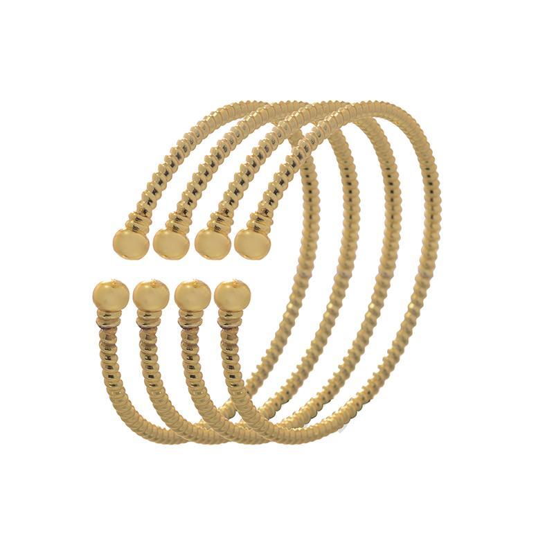 Baby Arabic Indian Jewelry Gold Color Bangles For Kids Copper Baby Bracelets