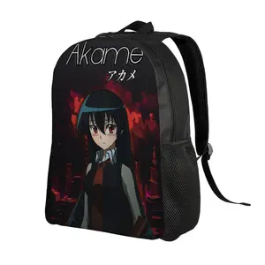 Akame Ga Kill Themed Single Layer Backpack - Minimalist Bookbag with Iconic Print, Compact Carry Suitable for Coffee Runs, Classes, City Commute, for Coffee Shop & Use, Stylish Everyday Carry for And