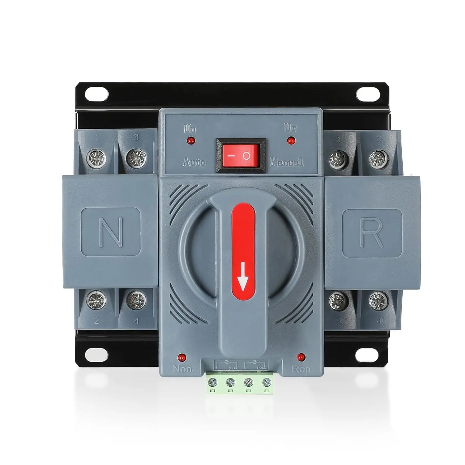 6-63amp AC110V Dual Power Automatic Transfer Switch 2P 50/60Hz, 2POLE 63A ATS Auto Changeover Switch for Generator, CE Certified ATS Solar Back Up Power Auto Selector Overvoltage, Undervoltage, Auto Switch