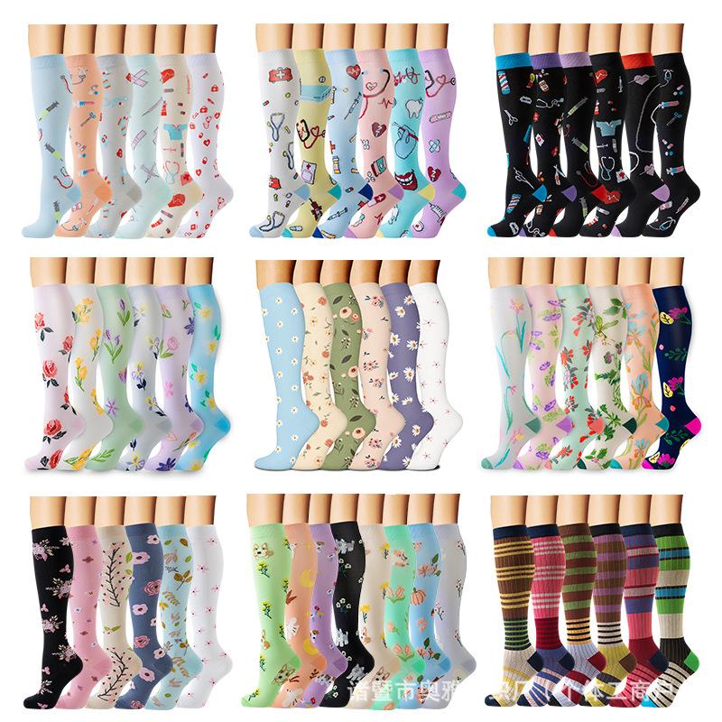 New pressure socks combination set sports stockings yoga socks compression socks calf socks