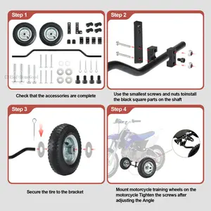 Dirt Bike Wheels  Adjustable Height Compatible With Mx350 Mx125 Mx400 Honda Crf50 Xr50 Z50 Z50r Yamaha Pw50 Ttr50 Etc 50cc 49cc 1 SetC34SoftHomeGoods
