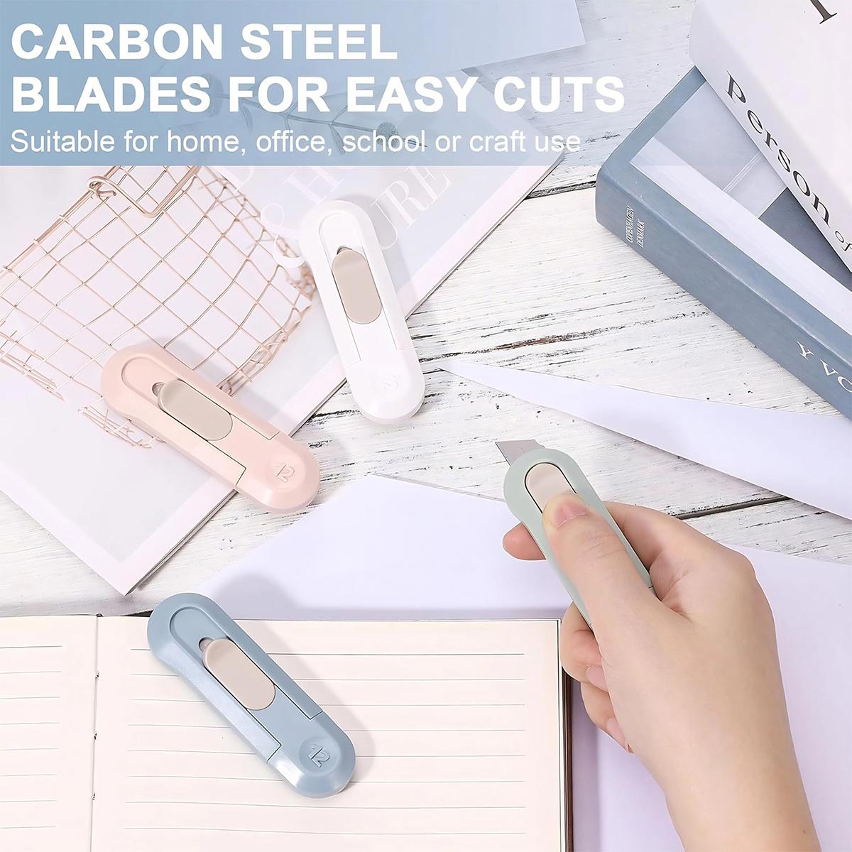 Retractable Box Cutting Knife, 1 Count Utility Knife for Office Home Use, Portable Multifunctional Hard Plastic Stationery, Paper Cutters, Home Essentials Cutting Supplies for Unwrapping Parcels and Paperboard, Office Gadgets Retractable Box Cutting Knife, 1 Count Utility Knife for Office Home Use, Portable Multifunctional Hard Plastic Stationery, Paper Cutters, Home Essentials Cutting Supplies for Unwrapping Parcels and Paperboard, Office Gadgets