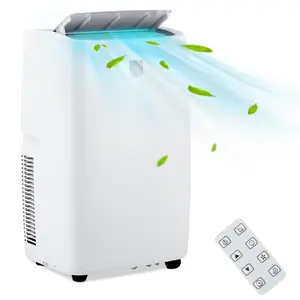 High-Efficiency 14000 BTU Portable Air Conditioner - 4-in-1 AC: Cooling, Dehumidifier, Fan, Sleep Mode - LED Display, Remote, 24H Timer, Window Kit - Cools up to 750 Sq.Ft
