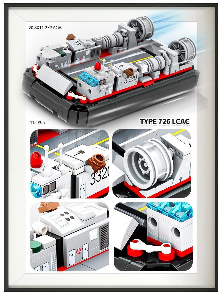 2025 new aircraft carrier building blocks assembled toy boy warship 6-12 children puzzle cruiser model destroyer military gift