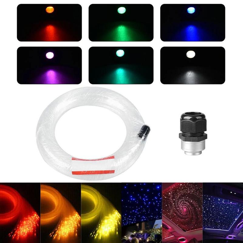 Dual Control Star Light Kit APP+24Key Remote 500pcs Fibers Multiple Effects Adjustable Brightness Speed Sound Sensitivity Led Multicolor