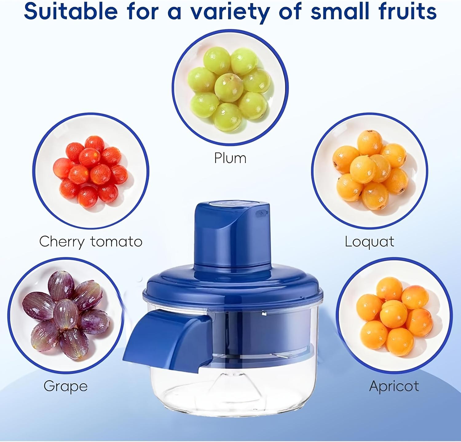 Automatic Electric Grape Peeler Machine - Rechargeable Wireless Peeling Tool with Fast 20s Peeling for Garlic, Cherry Tomatoes, Small Fruits| Suitable for Home, Commercial Use & Elderly, Easy Clean, Portable Fruit Skin Remover Device