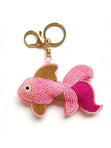 Creative New Keychain Pendant, Oceanic Shell Lobster Crab Bead, Beaded Lady Bag Charm, Wholesale Available