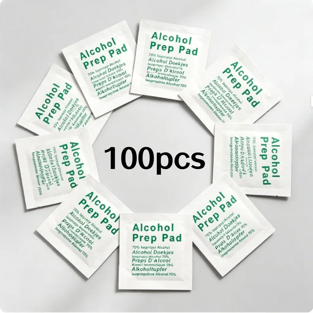 100 Pcs Wet Wipes, Individual Packaging, Portable, Screen Safe, No Residue, Ideal for Phones, Glasses, Lenses, Travel & Home Use