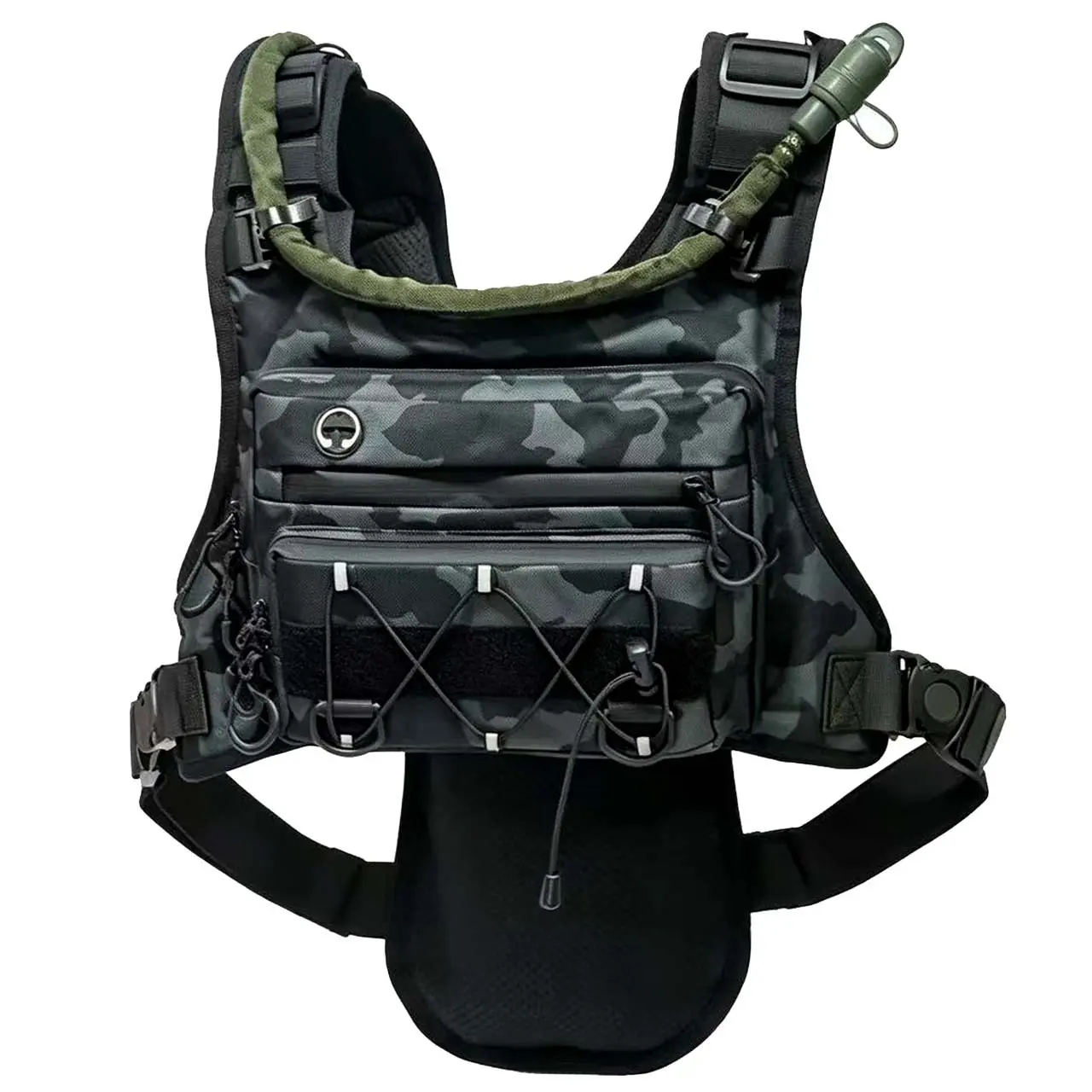 Hydration Running Vest Backpack with 3L Water Bladder, Lightweight & Reflective Chest Pack, Gear Holder for Trail Running, Hiking, Running, Cycling, Marathon