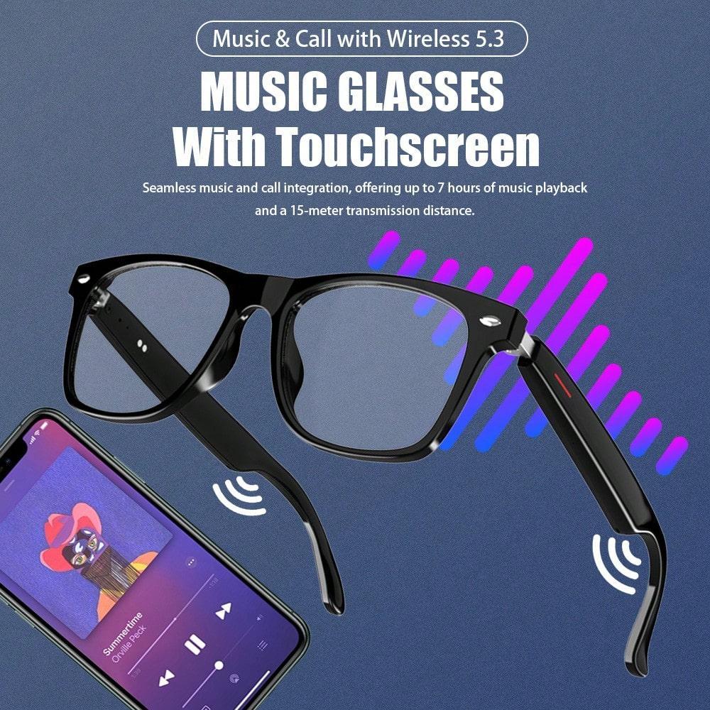 SENBONO Smart Glasses, Multifunctional Touch Control Wireless Glasses, Intelligent Glass, Smart Glasses for Women & Men,SENBONO Smart Glasses, Multifunctional Touch Control Wireless Glasses, Intelligent Glass, Smart Glasses for Women & Men,Cool Gadgets