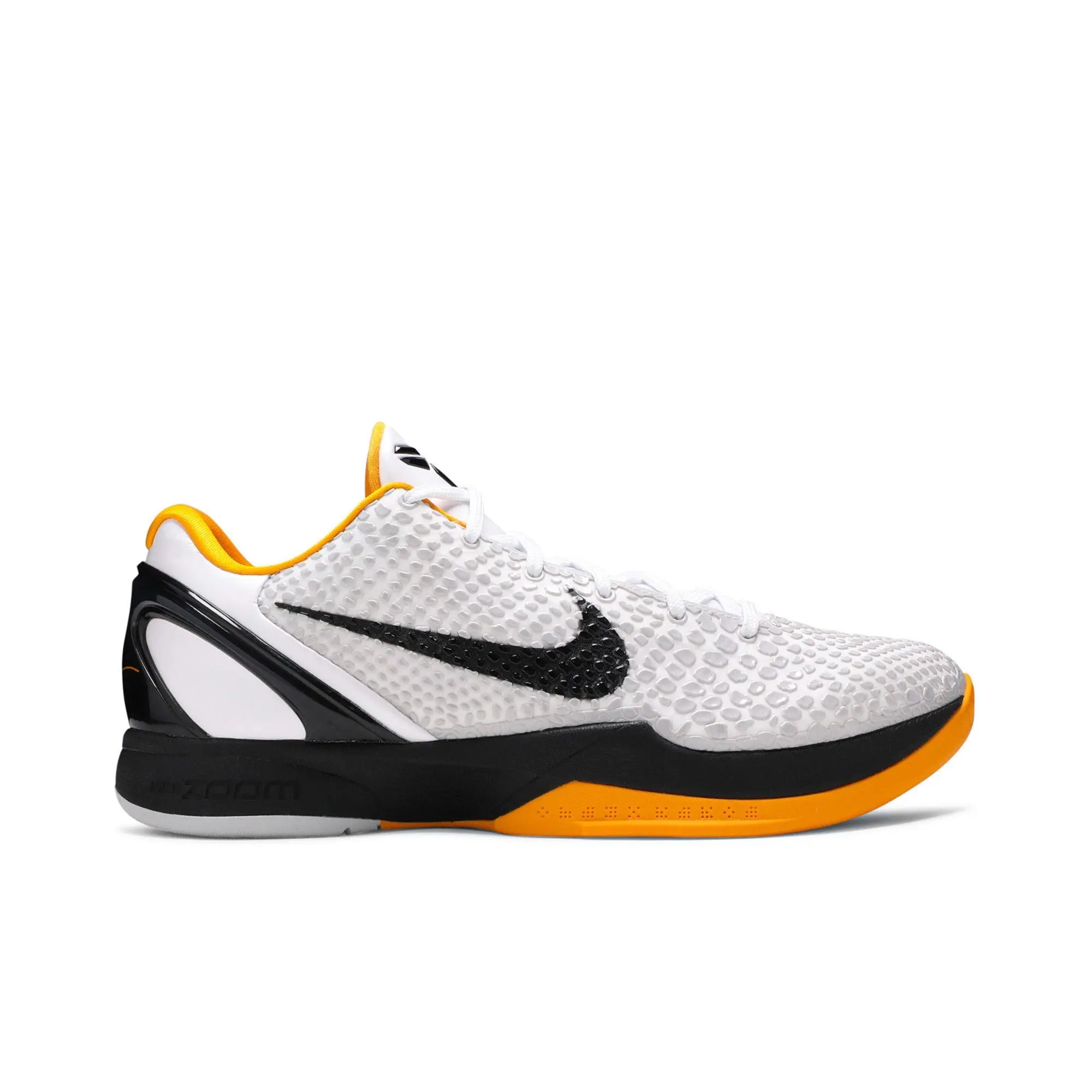 Nike Zoom Kobe 6 Protro 'White Del Sol' 2021 (Unisex) White/Neutral Grey/Del Sol/Black basketball shoes CW2190 100