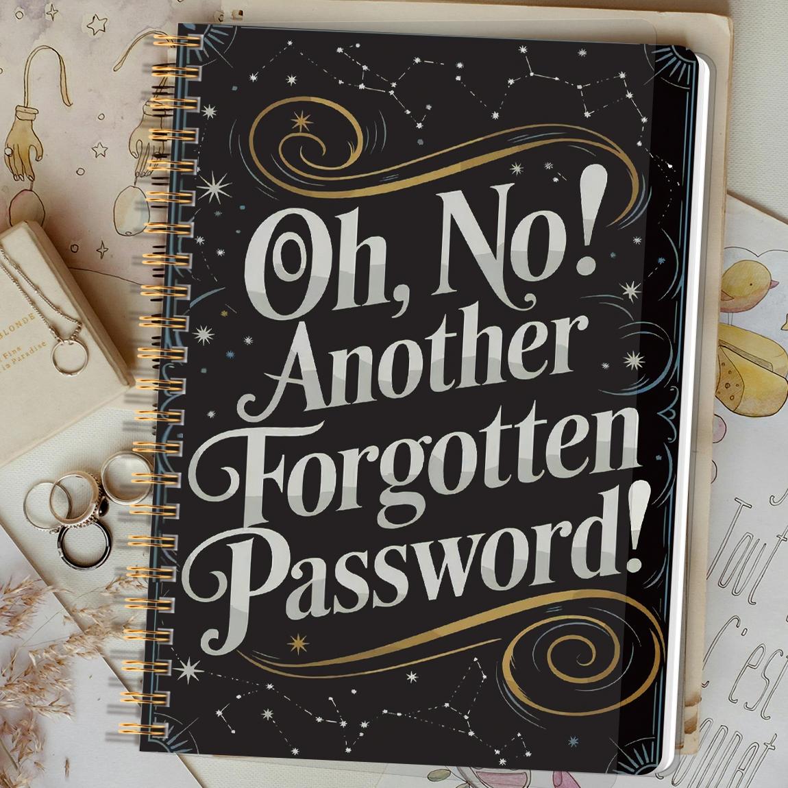 1pc Simple Password Book, Minimalist Advanced Address Password Manager With Website Password Quick Access Username And Password Storage Perfect For Home Office Internet Computer Logins, Spiral Notebook Journal, Great Holiday Gifts