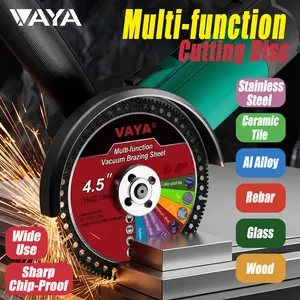 VAYA 4.5" 115mm Diamond Cutting blades Wheel, Ultra-Thin Dry Cut for Tile, Metal, Marble & Home Renovation