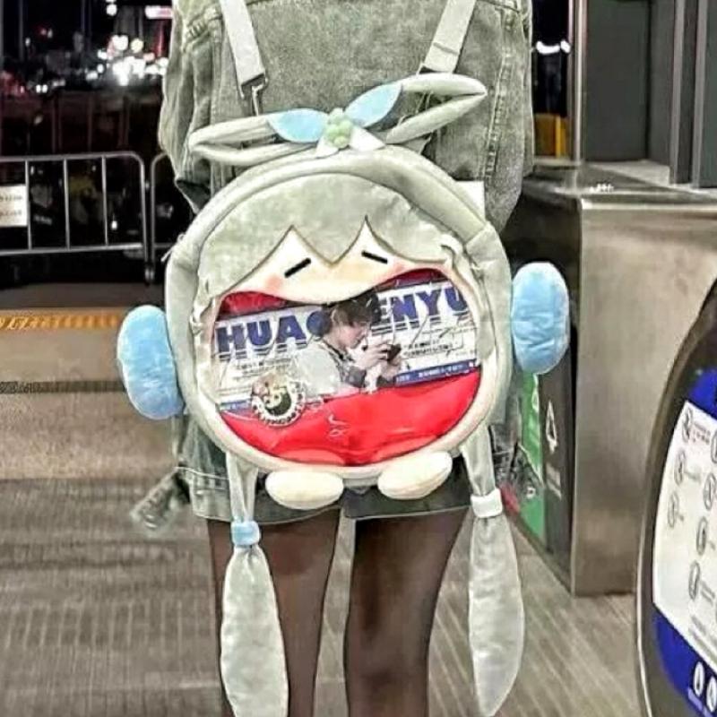 Y2k Japanese Cartoon Plush Backpack Kawaii Harajuku Anime Ita Bag Student Schoolbag Women Shoulder Bag New Girl Cosplay Knapsack