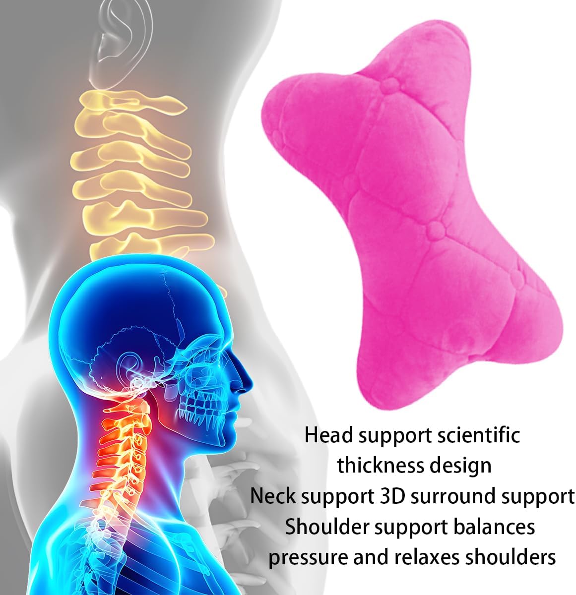 2PCS Car Headrest Pillow, Soft Comfortable Vehicle Neck Pillow Cushion, Automotive Interior Head Rest Pad Accessories for Driving Fatigue Relief, Universal for SUV, Sedan, Truck (Pink) 2PCS Car Headrest Pillow, Soft Comfortable Vehicle Neck Pillow Cushion, Automotive Interior Head Rest Pad Accessories for Driving Fatigue Relief, Universal for SUV, Sedan, Truck (Pink)