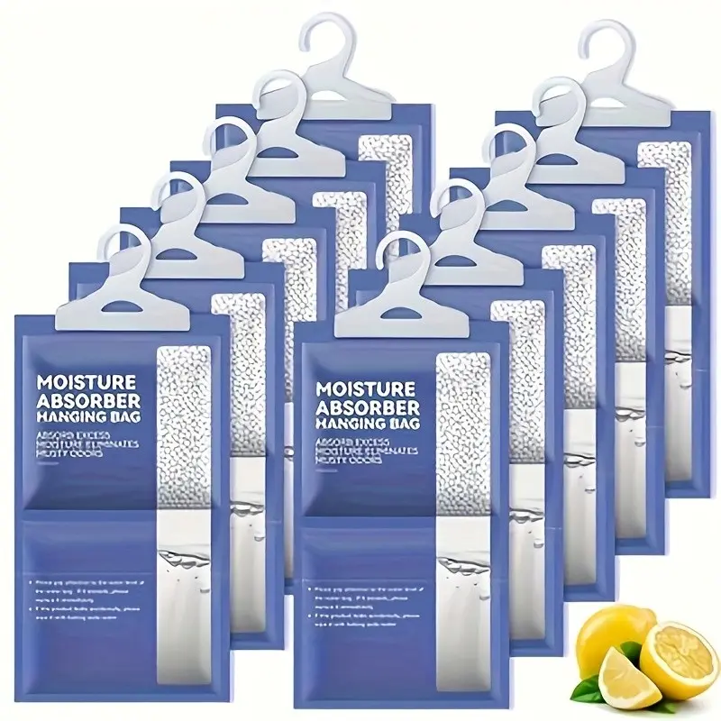 90-Day Humidifier Bag, 32-Day Holiday Use, 4-Season Applicable, Odor Absorbent Calcium Ammonia Dehumidifier, Ideal for Closet, Bedroom, Bathroom