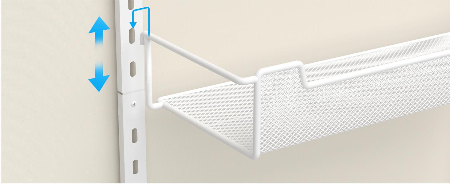 12.3" W Narrow Over the Door Pantry Organizer, 6-Tier Over the Door Organizer with Adjustable Basket, Pantry Door Organization for Pantry Kitchen Storage Room Spice Rack, White : Home & Kitchen