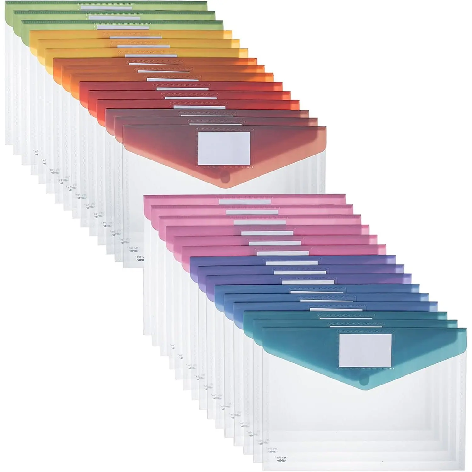 - Clear Plastic Envelopes File Folders, 10 Pack, A4, Letter Size