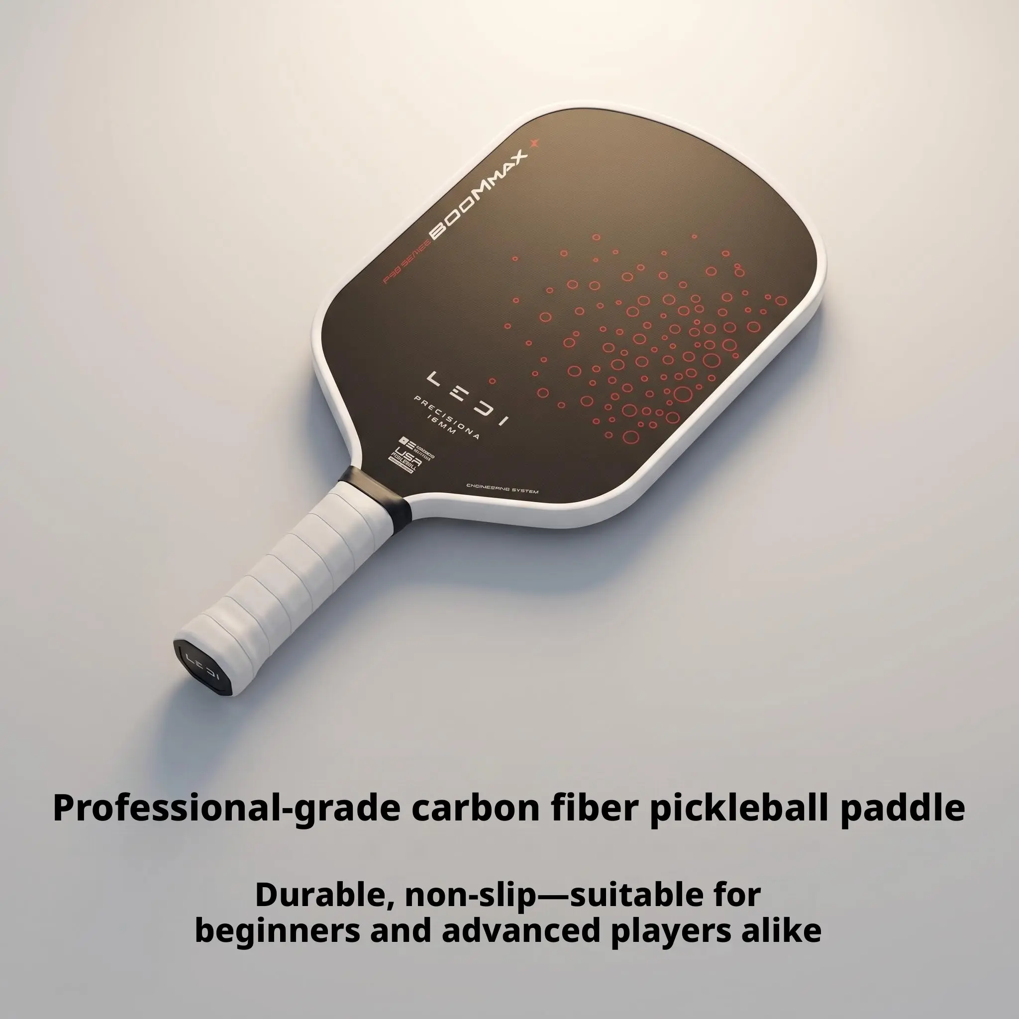 Four Colors Dot Racket Carbon Fiber T700 Pickleball Racket, Epp Core, Outdoor Indoor Sports Training, Ideal for Beginners and Enthusiasts