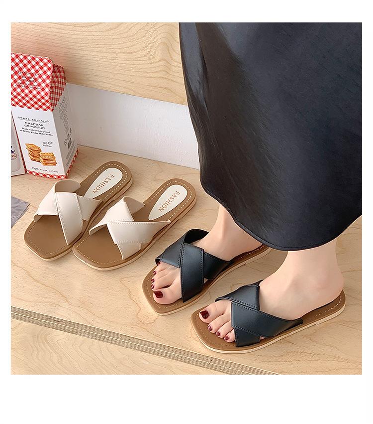 Summer Women's Flat Sandals Fashionable Open Toe Slippers Casual Beach Sandals for Daily Wear and Outdoor Activities