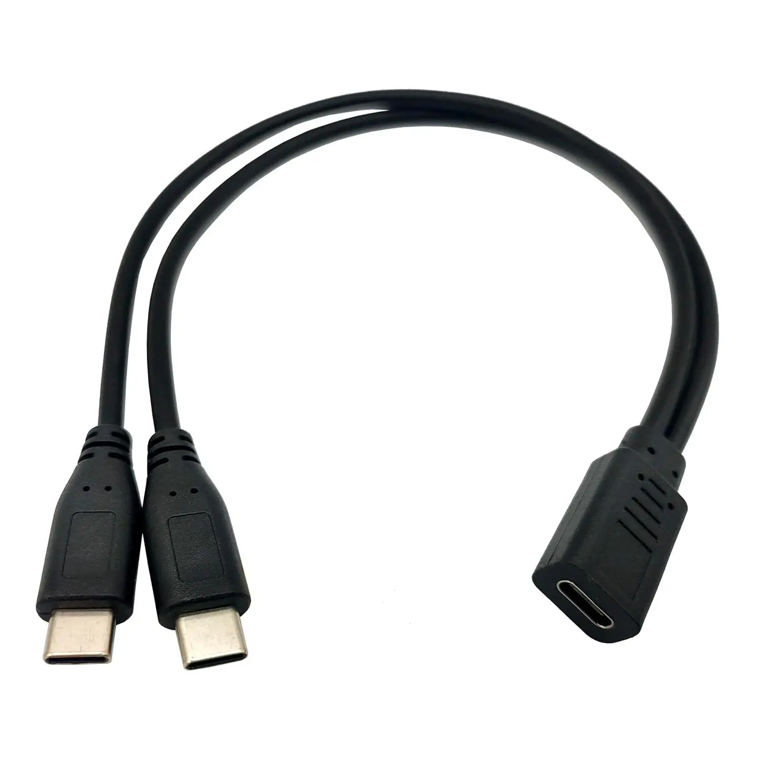 USB C Splitter Charge ,1  USB Type C 1 Female to 2  Male Y Splitter Extension  (Only for ,Can't Transmit Data)