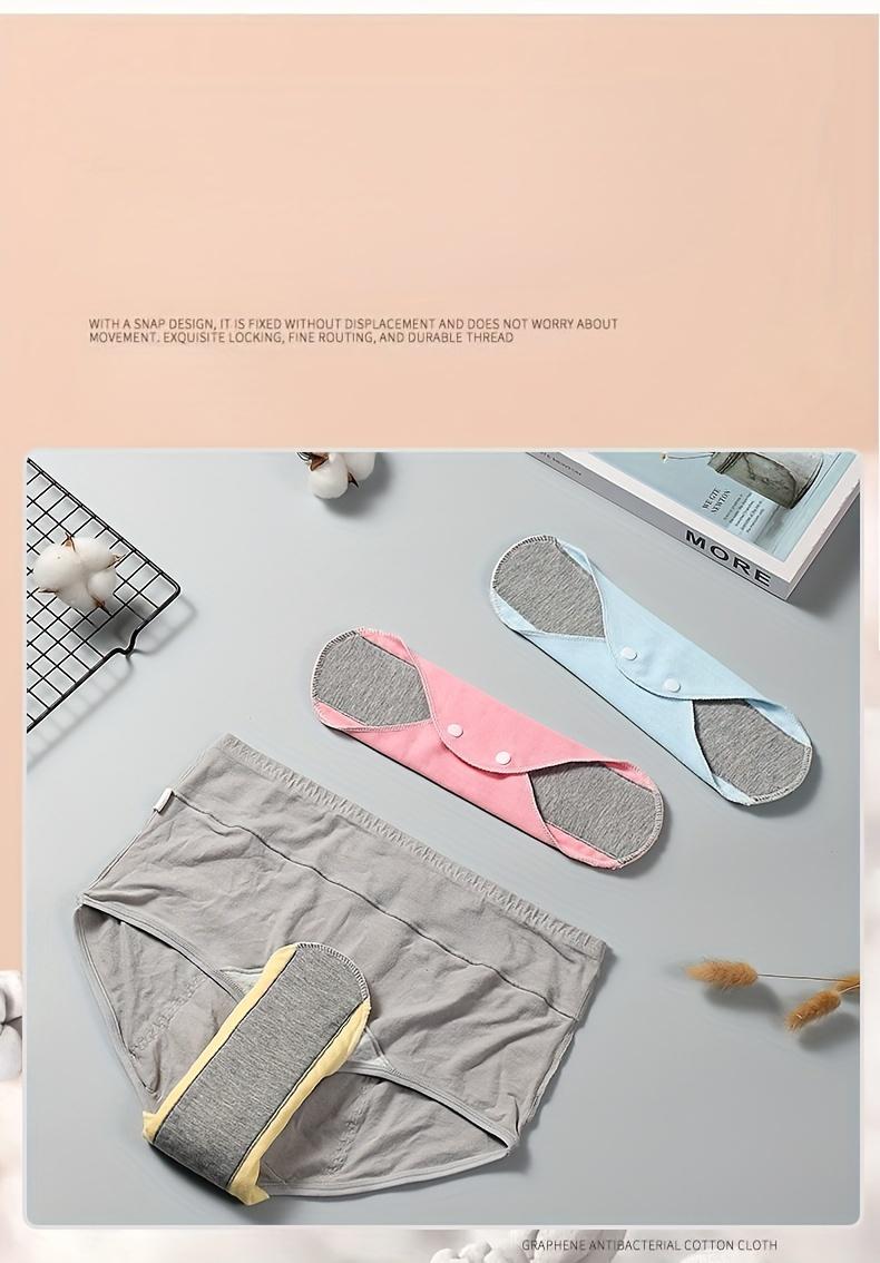 4pcs Leak-Proof & Waterproof Washable Incontinence Pads with Graphene Aseptic Technology for Elderly Care SpringStatements