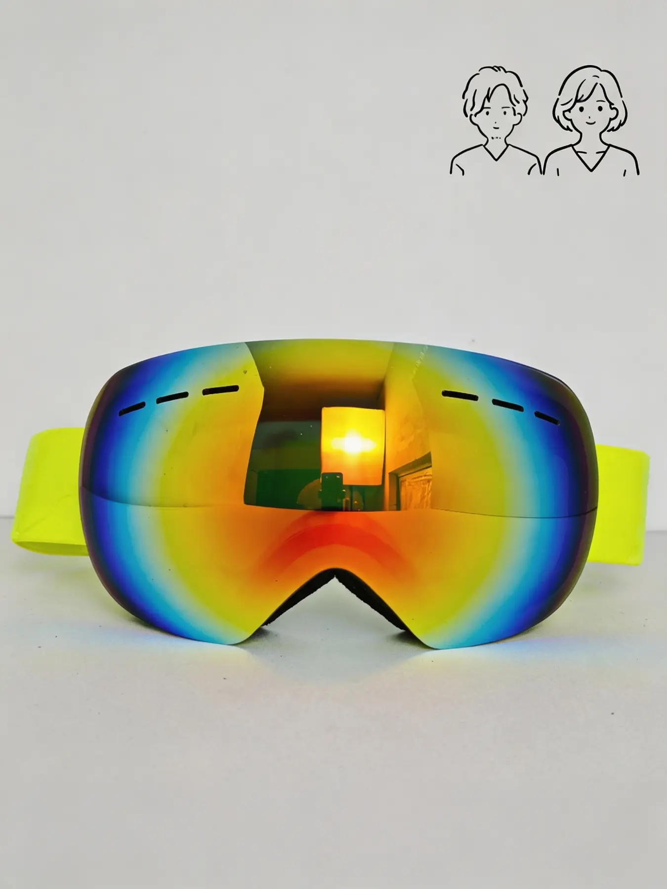OTG Ski Snowboard Goggles, Frameless Large Curved Spherical Lens, UV400 Ultraviolet Blocking, Dual‑Layer Anti‑Fog Ventilation System, Soft High‑Fit Sponge Padding, Compatible With Prescription Eyeglasses,  Mountain Climbing, Outdoor Winter Activities