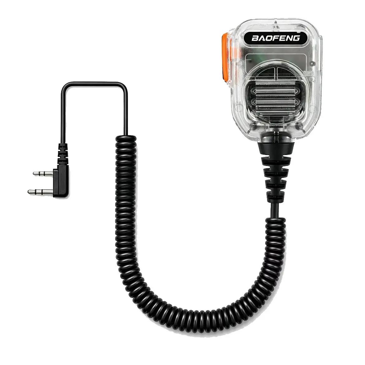 BAOFENG BF-F8HP Speaker Microphone Handheld Durable Unidirectional Mic Audio for GMRS Ham Radio 2Pin K Port Compatible with UV-K5 UV-82 UV-S9 Plus UV-17R P15UV UV-5RM