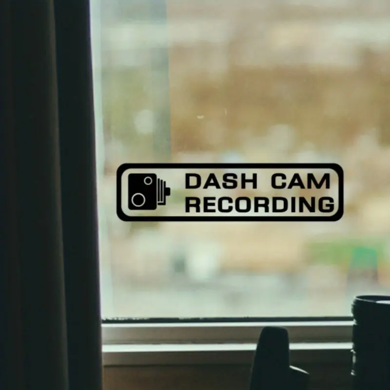 Car Dash Cam Sticker, Windshield Decal, High-Definition Camera, Car Performance Parts, Vehicle Appearance Enhancer, Automotive Accessories