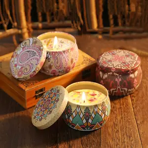4-pack scented candle gift box set, Aromatic Floral candle, Aromatherapy candle, Christmas scented candles, Christmas gifts, home decoration soy candles, women's gifts, relaxation candles, suitable for Mother's Day, birthdays, anniversary gifts