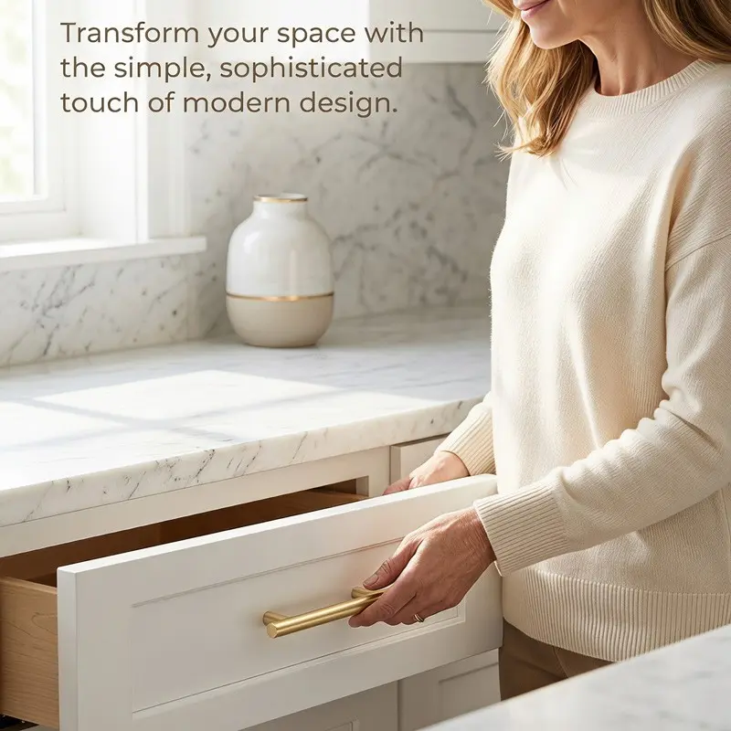 Aluminum Alloy Door Handle, Kitchen Cabinet Pull Handle, Wardrobe Knob, Durable and Stylish Hardware Accessory
