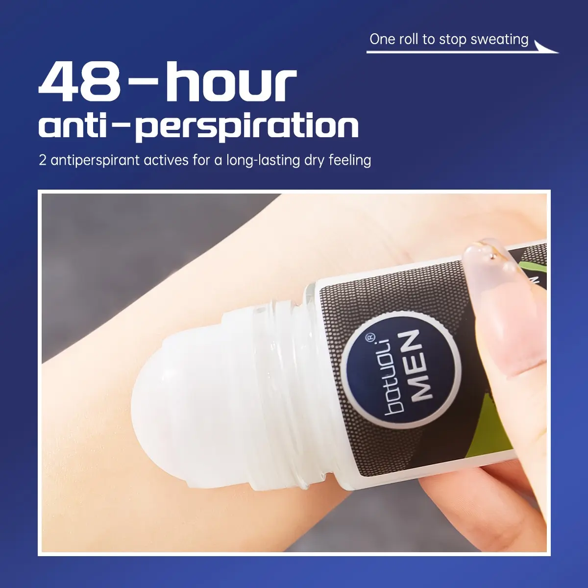 Men's Ultra-Clear Antiperspirant Deodorant, Sweat Odor Control, Five-In-One Protection, 48-Hour Sweat-Proof, Long-Lasting Fragrance, Liquid Form