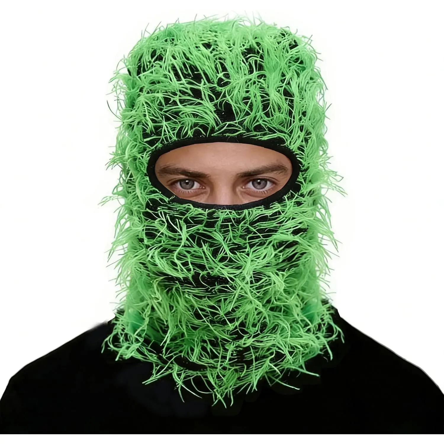 Distressed Ski Mask Balaclava,  Knitted Full  Mask Yeat Shiesty Inspired for Men/Women