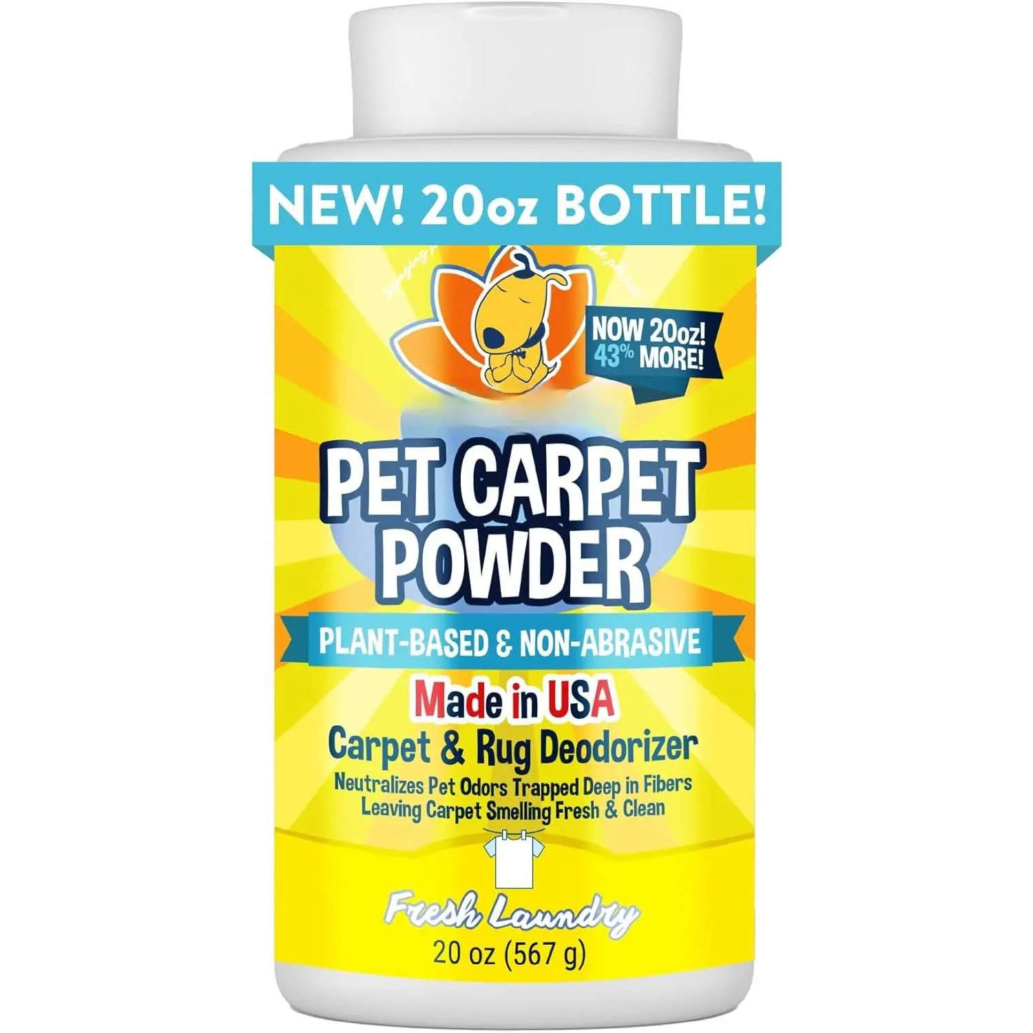 Scented Baking & Corn Cobs-Based Carpet Deodorizer - Gentle Anti-Static Vacuum Aid, Dry Odor Remover, Dirt Loosener, Room Freshener for Area Rug Cleaning, Bedroom Vacuuming & Laundry (Pack of 1, Ideal for Basements)