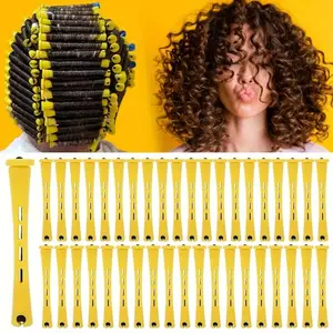 20pcs Premium Natural Curl Rods - Cold Wave Wand And Elastic Curl Rods - Professional Salon Quality Styling Tools, Suitable for Home Use, Best Choice for Gifting Girlfriend on Holidays
