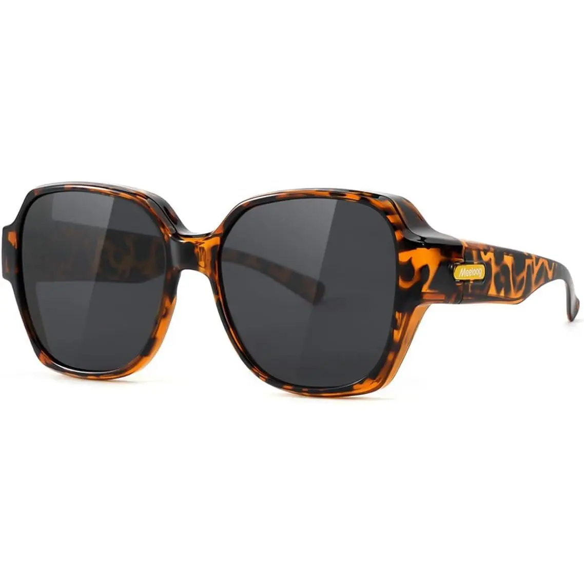 Women's Small Polarized Over-Glasses Sunglasses, UV Protection, TR90 Frame, Stylish Fit-Over Design for Driving, MST0150