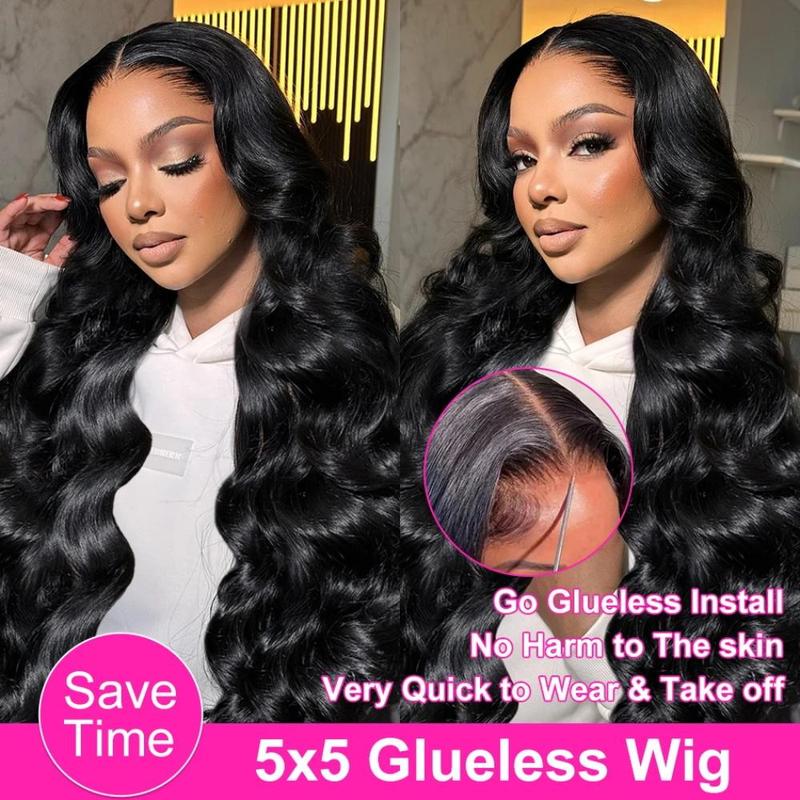 Bling Hair 180% Density Glueless Wig Human Hair Pre Cut Lace Wig 5x5 6x4 7x5 9x6 Body Wave HD Transparent Lace Front Human Hair Wig For Women Remy Hair Brazilian Hair Wigs #TikTokShopHolidayHaul