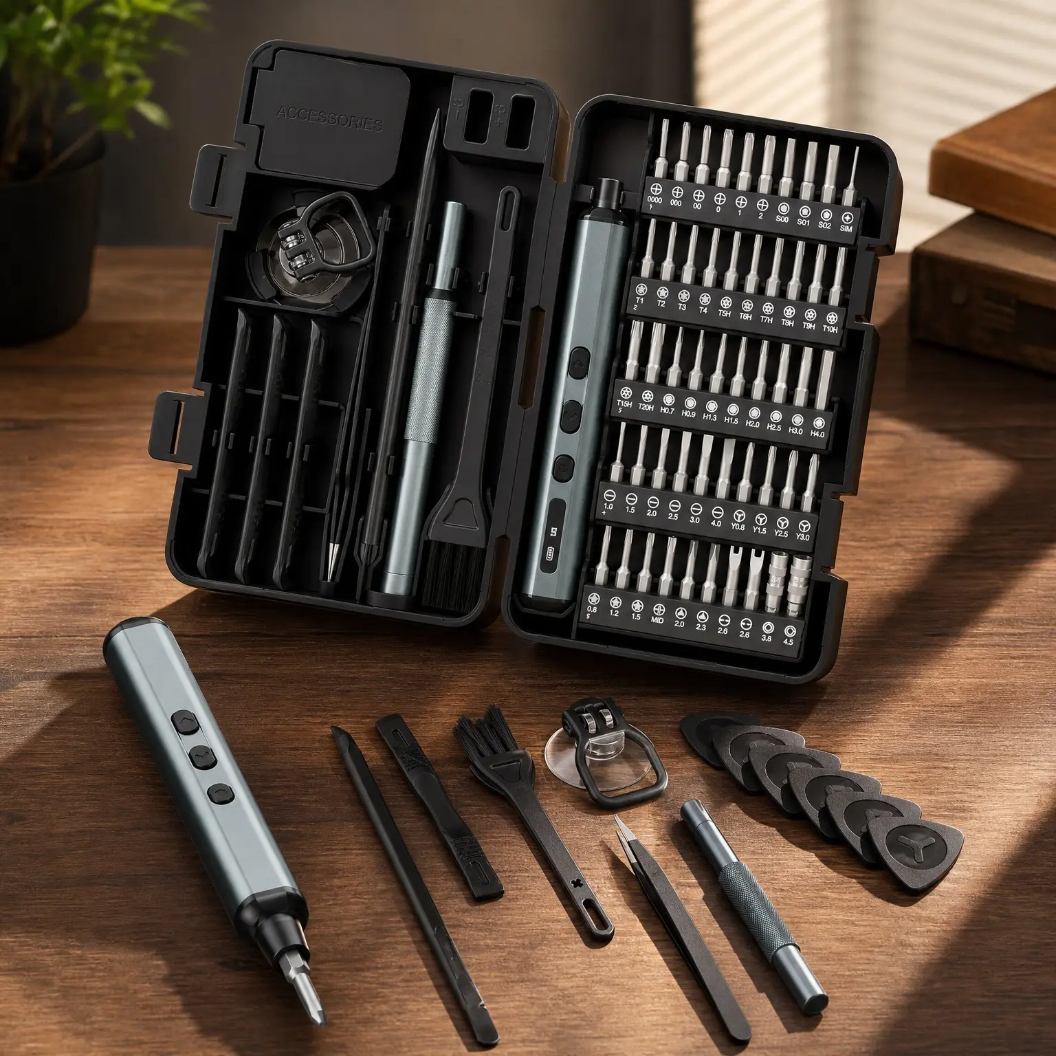 67-in-1 Electric Screwdriver Kit, 50 S2 Precision Bits, 5 Torque Settings, Organized Storage, Rechargeable Mini Power Screwdriver for PC Electronics Repair