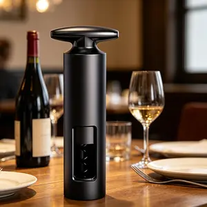 1pc Manual Wine Opener with T-Shaped Handle & Ergonomic Grip - Heavy-Duty Plastic Corkscrew for Easy Opening, No Power Needed, Ideal for Home, Party