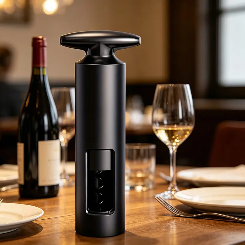 1pc Manual Wine Opener - Heavy-Duty Plastic Corkscrew, T-Shaped Ergonomic Grip, Durable Kitchenware Bar Utensil, No Power Needed for Easy Opening, Ideal for Home, Party