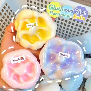 Large Ice Skin Mochi Squishy Toy, Stress Relief Fidget Ball, Office Anxiety Reliever, Kids Focus Aid, Portable Squeeze Toy, Asmr Toys